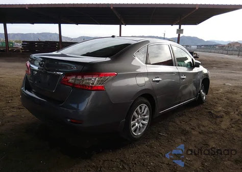 2015 Nissan Sentra Sv из США, поврежденный, VIN 3N1AB7AP5FL688448